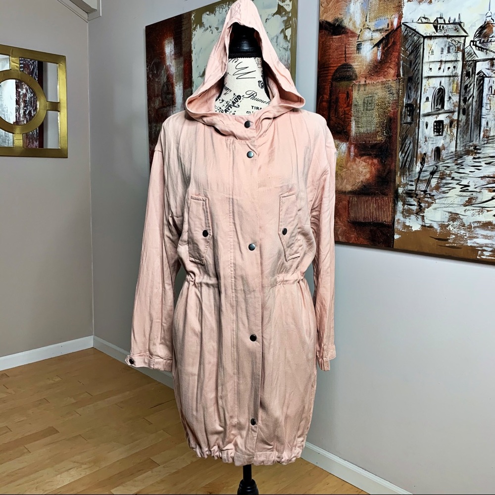 Love Tree Blush Hooded Anorak Jacket